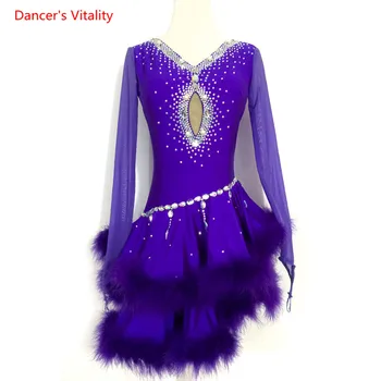 Childrens' Latin Dance Performance Dress Competiton Clothing Women Latin Dance Ballroom Dance Clothing Girls Dancing Costumes
Childrens' Latin Dance Performance Dress Competiton Clothing Women Latin Dance Ballroom Dance Clothing Girls Dancing Costumes