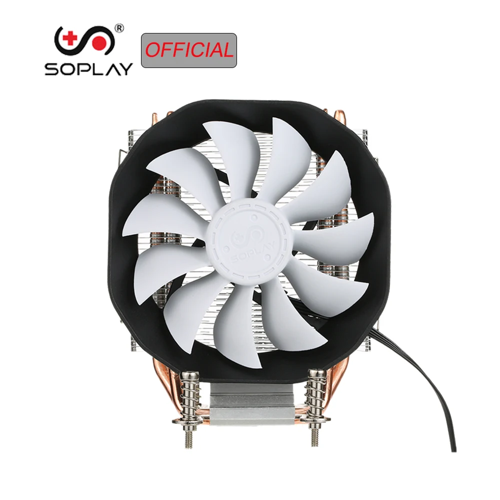 SOPLAY CPU Cooler 3 Heatpipes 4pin 115mm PWM Fan Cooler PC Computer for AMD Intel 1150 1151 1156 CPU Cooling Radiator Fan 120mm
SOPLAY CPU Cooler 3 Heatpipes 4pin 115mm PWM Fan Cooler PC Computer for AMD Intel 1150 1151 1156 CPU Cooling Radiator Fan 120mm