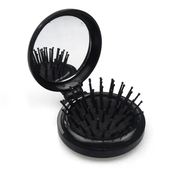 Portable Mini Round Travel Massage Folding Comb With Mirror Anti-static Hair Brush Girl Hair Care Styling Tool
Portable Mini Round Travel Massage Folding Comb With Mirror Anti-static Hair Brush Girl Hair Care Styling Tool