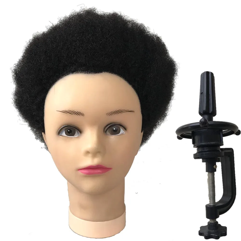 afro textured mannequin head