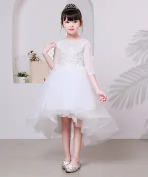 Fashion brand Handmade Half sleeve Girl Costume Birthday Party flower Wedding Mermaid Dress Children Girls Clothes evening dress
Fashion brand Handmade Half sleeve Girl Costume Birthday Party flower Wedding Mermaid Dress Children Girls Clothes evening dress