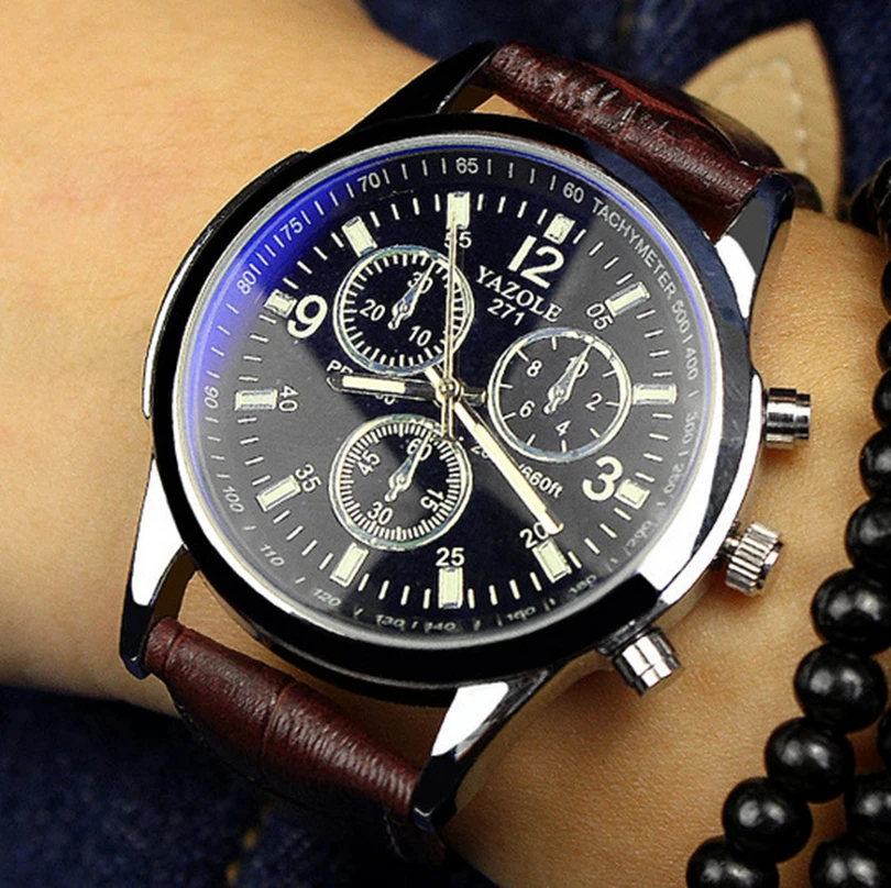 YAZOLE Mens Watches Luxury Brand Business Men Wrist Watches Quartz Clock Leather belts Watch Sports Wristwatch relogio male
YAZOLE Mens Watches Luxury Brand Business Men Wrist Watches Quartz Clock Leather belts Watch Sports Wristwatch relogio male