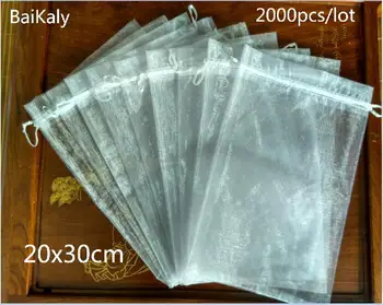 2000pcs 20x30cm Organza bags Jewelry packaging bags Wedding Decoration Gift bag for birthday party Drawstring pouch Storage bag
2000pcs 20x30cm Organza bags Jewelry packaging bags Wedding Decoration Gift bag for birthday party Drawstring pouch Storage bag