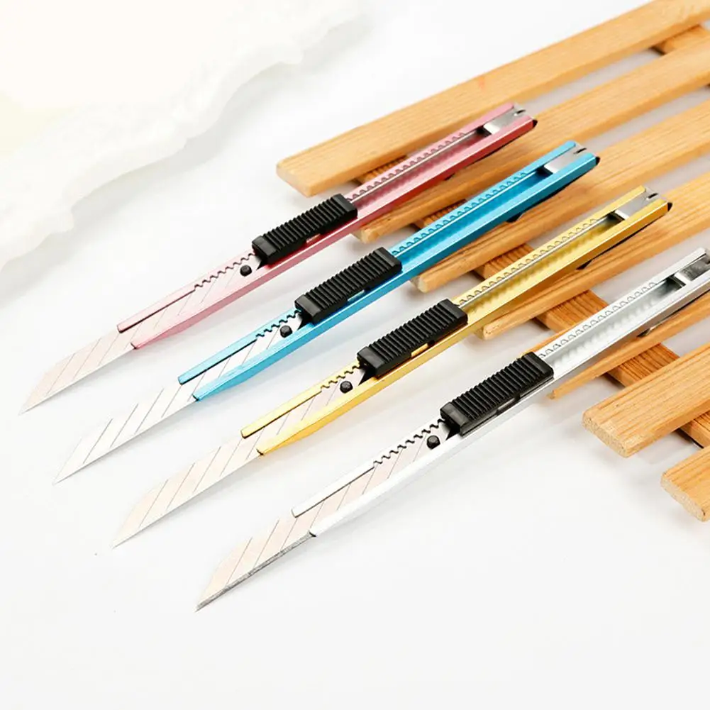Stainless Steel Art Cutting Tool Paper Cutter Carving Tool Cutter Students Utility Knife Snap Retractable Knife Stationery r20
Stainless Steel Art Cutting Tool Paper Cutter Carving Tool Cutter Students Utility Knife Snap Retractable Knife Stationery r20