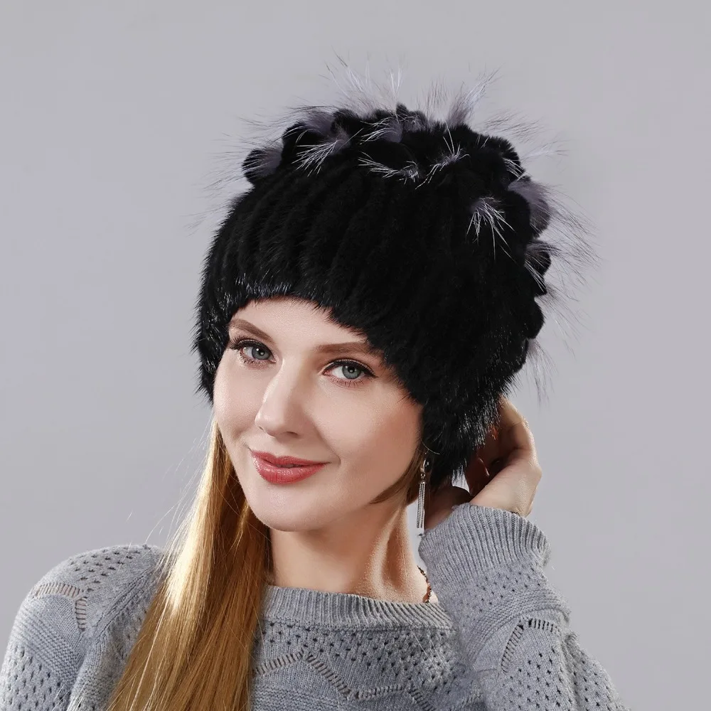 2018 Fashion Winter Warm Women Knitting Real Mink Vertical Weaving Hat Hot Sale Rabbit Fur Mix With Fox Fur Cap Like Corn Ear
2018 Fashion Winter Warm Women Knitting Real Mink Vertical Weaving Hat Hot Sale Rabbit Fur Mix With Fox Fur Cap Like Corn Ear