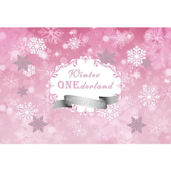 Pink Color Winter Onederland Backdrop Vinyl Printed 3D Snowflakes Newborn Baby Girl's 1st Birthday Party Photo Booth Background
Pink Color Winter Onederland Backdrop Vinyl Printed 3D Snowflakes Newborn Baby Girl's 1st Birthday Party Photo Booth Background