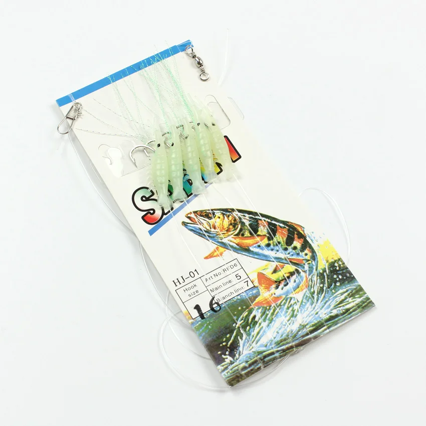 6bags/lot Fishing Lures SABIKI Rig Bionic Shrimp String Hooks yn-sk01 fishing tackle
6bags/lot Fishing Lures SABIKI Rig Bionic Shrimp String Hooks yn-sk01 fishing tackle