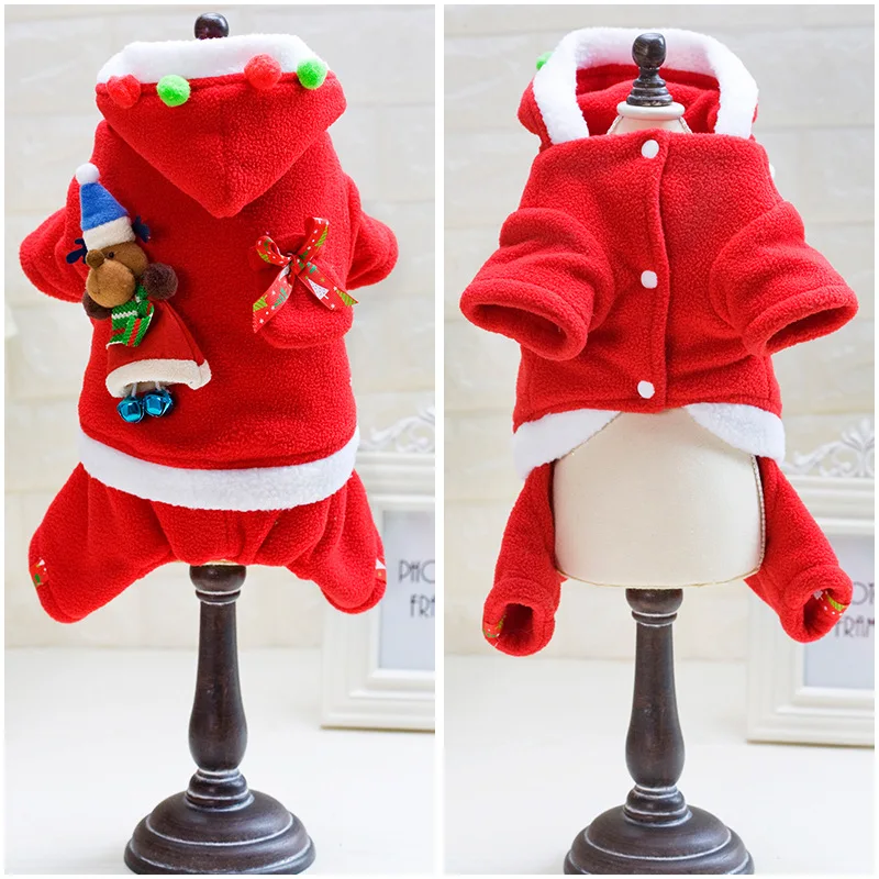 Christmas Dog Clothes Cute Jumpsuit Dog Costume Clothes For Small Dogs Pet Clothing Hoodies Coats French Bull Yorkies
Christmas Dog Clothes Cute Jumpsuit Dog Costume Clothes For Small Dogs Pet Clothing Hoodies Coats French Bull Yorkies