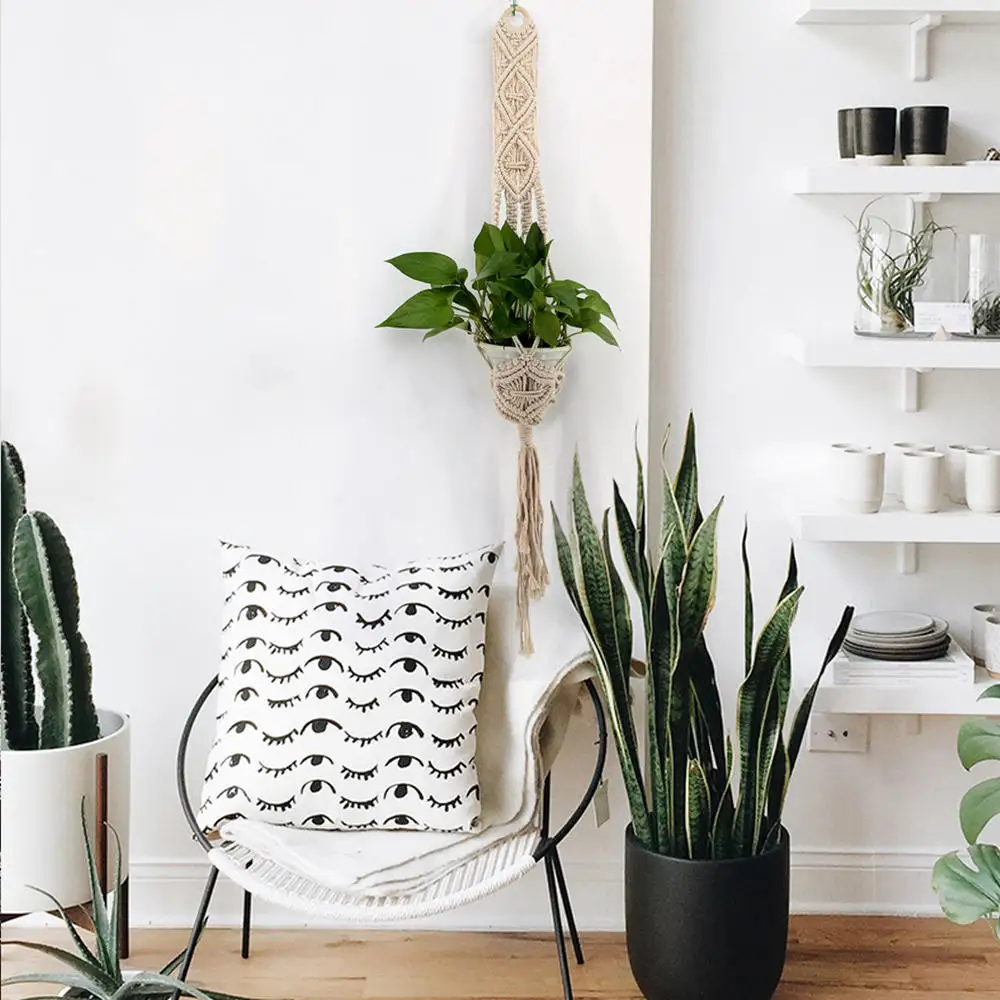 Bohemian Style Macrame Woven Handmade Hanging Tapestry Knitting Home Wall Decorations Hanging Tapestry Basket
Bohemian Style Macrame Woven Handmade Hanging Tapestry Knitting Home Wall Decorations Hanging Tapestry Basket