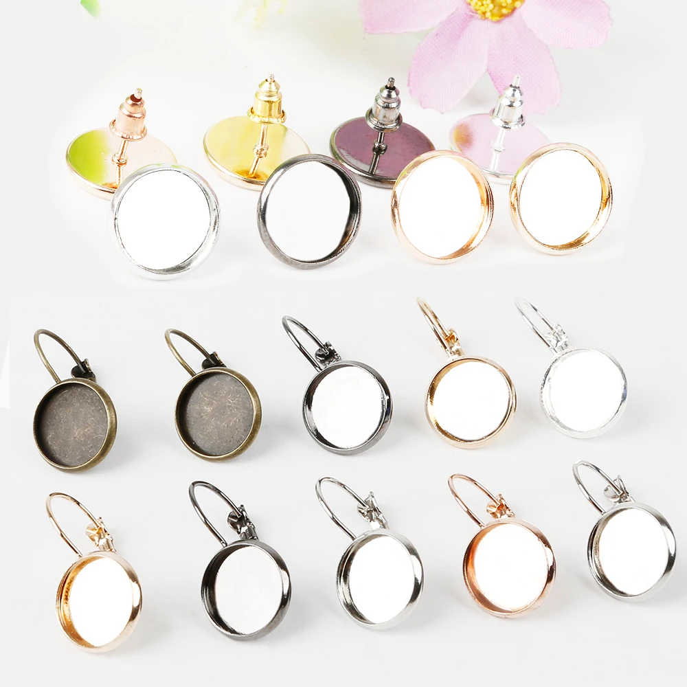 10pcs Earring Hooks Round Cabochon Cameo Tray Settings Earring Blank Base Supplies for Jewelry ,Fit 12mm Glass Cabochon Making
10pcs Earring Hooks Round Cabochon Cameo Tray Settings Earring Blank Base Supplies for Jewelry ,Fit 12mm Glass Cabochon Making