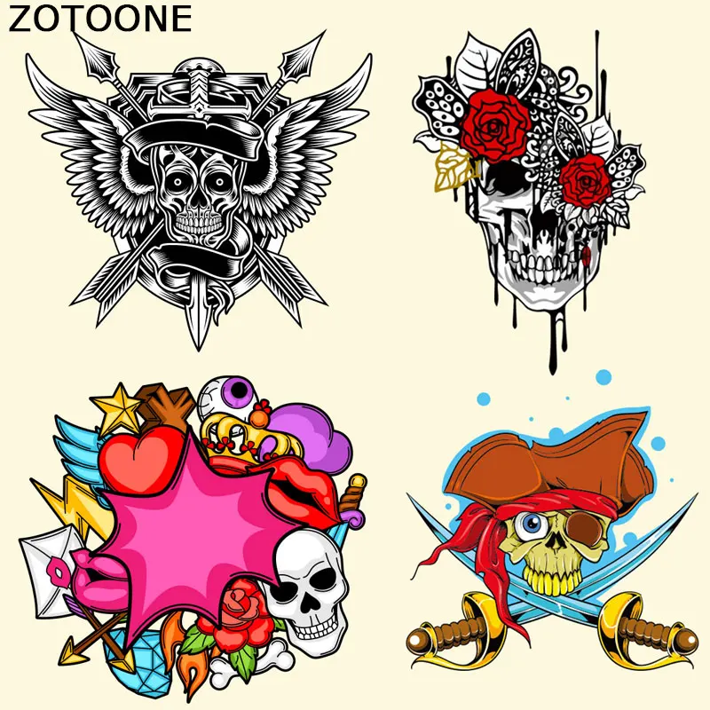 ZOTOONE Punk Iron on Patches Skull T-shirt Sweater Stickers A-level Washable DIY Accessory Decoration Print on Clothing Bags C
ZOTOONE Punk Iron on Patches Skull T-shirt Sweater Stickers A-level Washable DIY Accessory Decoration Print on Clothing Bags C