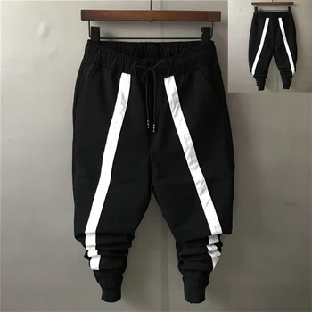 Autumn Men Black Spliced Pencil Pants Drawstring Slim Long Harem Pants Boyfriend Trousers Street Fashion Middle Waist
Autumn Men Black Spliced Pencil Pants Drawstring Slim Long Harem Pants Boyfriend Trousers Street Fashion Middle Waist