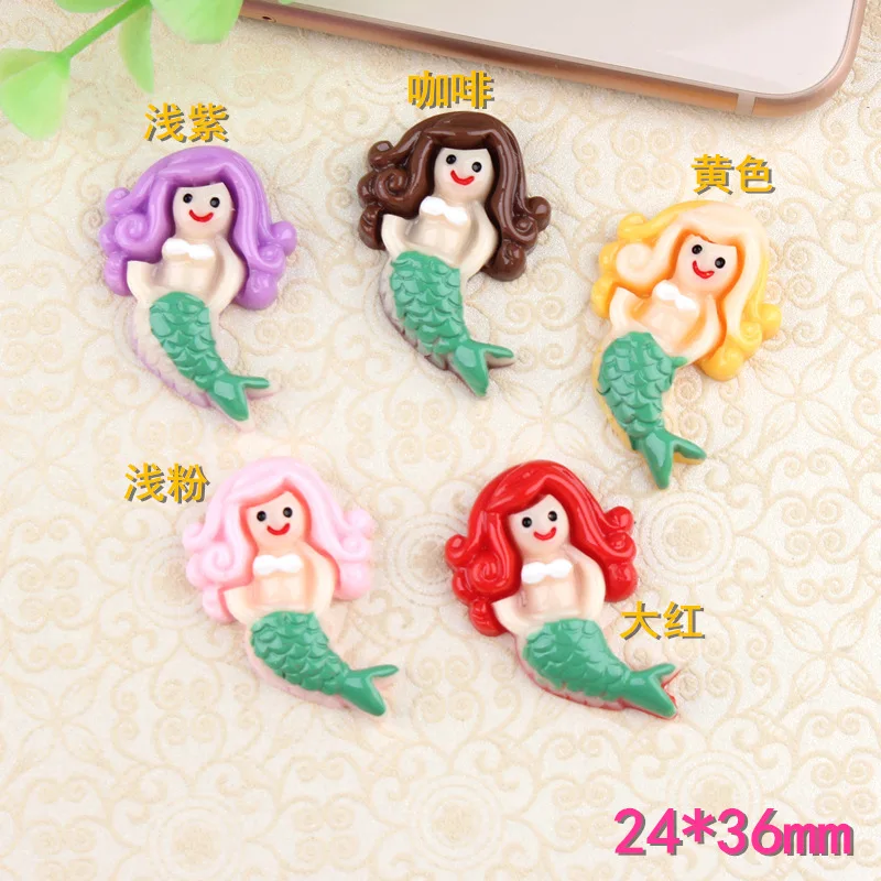 10pcs 24*36mm Flatback kwaii cabochon Resin cartoon Mermaid charms accessories children hair jewelry material DIY child hairpin
10pcs 24*36mm Flatback kwaii cabochon Resin cartoon Mermaid charms accessories children hair jewelry material DIY child hairpin