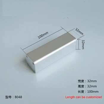 1pc Silver/Black Aluminium Enclosure Case Mini Electronic Project Box 32x32x80/100mm 8048 
1pc Silver/Black Aluminium Enclosure Case Mini Electronic Project Box 32x32x80/100mm 8048