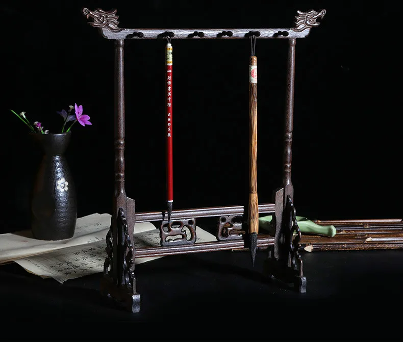 Chinesischer Kalligraphie Pinselhalter mit 8 Haken Sumi Brush