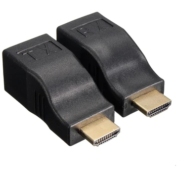4K HD 1080P 3D HDMI Extender Over A Dual RJ45 Cat 5e / 6 Ethernet Network Adapter
4K HD 1080P 3D HDMI Extender Over A Dual RJ45 Cat 5e / 6 Ethernet Network Adapter