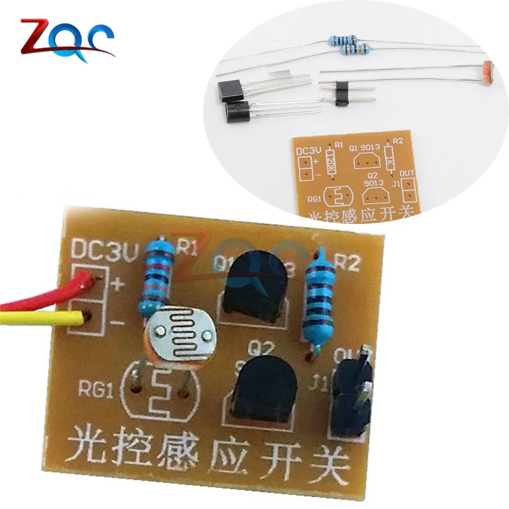 2pcs Light Control Sensor Switch DIY Kit Photosensitive Induction Switch Kits DIY Electronic Trainning Integrated Circuit Suite
2pcs Light Control Sensor Switch DIY Kit Photosensitive Induction Switch Kits DIY Electronic Trainning Integrated Circuit Suite
