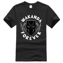 Black Panther WAKANDA FOREVER Print Man's T-shirt 2018 New Fashion Hip Hop Streetwear T Shirt Cotton Harajuku T-shirts Men Tops
Black Panther WAKANDA FOREVER Print Man's T-shirt 2018 New Fashion Hip Hop Streetwear T Shirt Cotton Harajuku T-shirts Men Tops