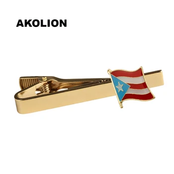 Puerto Rico Country Flag Metal Tie Clip Clamp Gold Tie Pin For Wedding Business KS-0239-T
Puerto Rico Country Flag Metal Tie Clip Clamp Gold Tie Pin For Wedding Business KS-0239-T