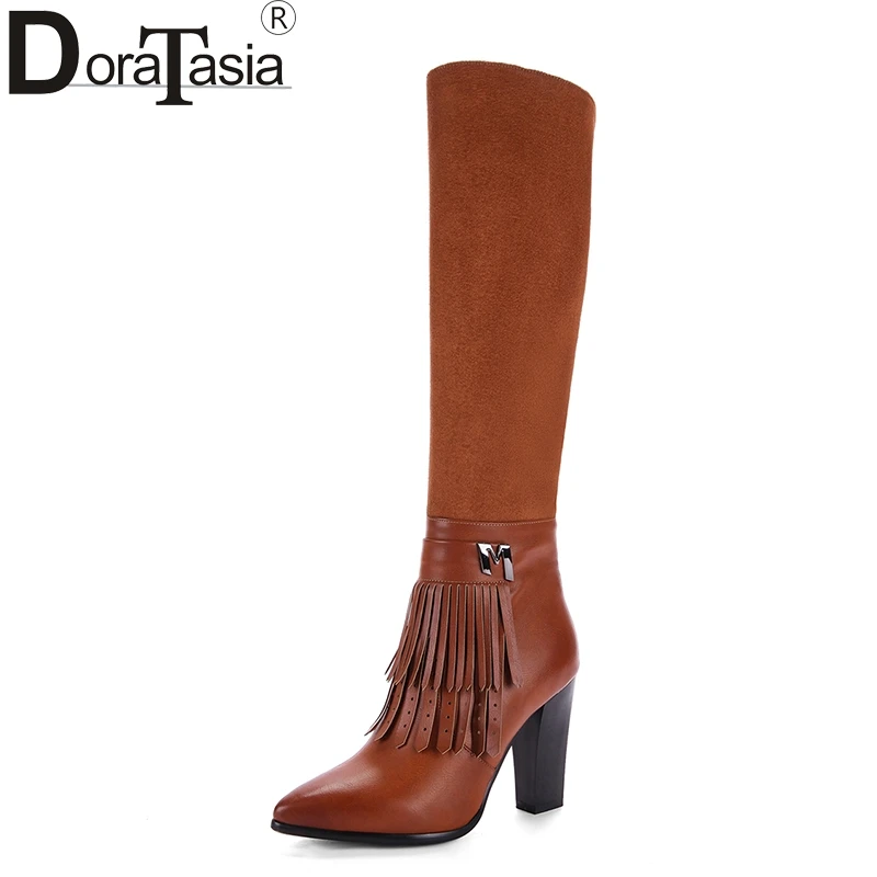 DoraTasia Brand New Fringe Large Size 33-43 2018 High Heels Woman Shoes Women Party knee-high Boots Black
DoraTasia Brand New Fringe Large Size 33-43 2018 High Heels Woman Shoes Women Party knee-high Boots Black