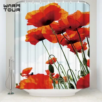 Extra Long Fabric Bath Shower Curtains Home Garden Sky Orange Flower Mildew-resistant Bathroom Decor Sets with Hooks
Extra Long Fabric Bath Shower Curtains Home Garden Sky Orange Flower Mildew-resistant Bathroom Decor Sets with Hooks