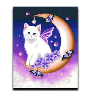 Cat Painting Diamond DIY Diamond Embroidery Animal Round Mosaic Rhinestone paintings full of New Year decoration Kitten Blue
Cat Painting Diamond DIY Diamond Embroidery Animal Round Mosaic Rhinestone paintings full of New Year decoration Kitten Blue