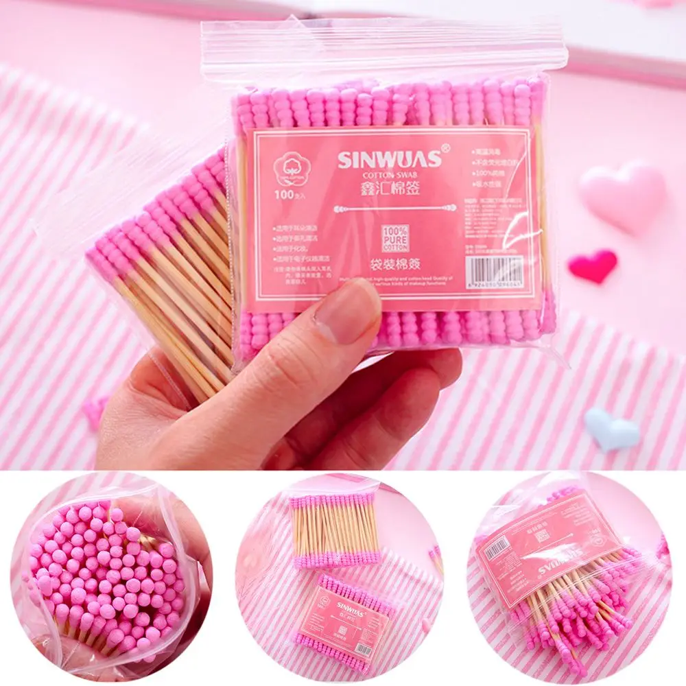 100pcs/pack Double head Cotton Swabs for Ears Cleaning Disposable Makeup Beauty Cotton Buds Swabs
100pcs/pack Double head Cotton Swabs for Ears Cleaning Disposable Makeup Beauty Cotton Buds Swabs