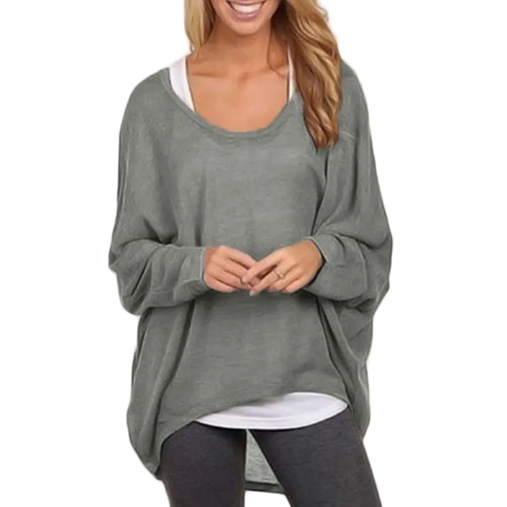 2019 Autumn T Shirt Women T-Shirt Oversize Casual Loose Batwing Long Sleeve Tops female Jumper Pullover tunic Plus Size XXXL 5XL
2019 Autumn T Shirt Women T-Shirt Oversize Casual Loose Batwing Long Sleeve Tops female Jumper Pullover tunic Plus Size XXXL 5XL