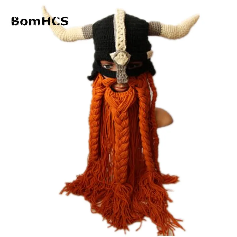 BomHCS Novetly Cool Super Big Beard Horns Beanie Vikings Helmet Armor Mask Hat 100% Handmade Knitted Halloween Gift Funny Party
BomHCS Novetly Cool Super Big Beard Horns Beanie Vikings Helmet Armor Mask Hat 100% Handmade Knitted Halloween Gift Funny Party