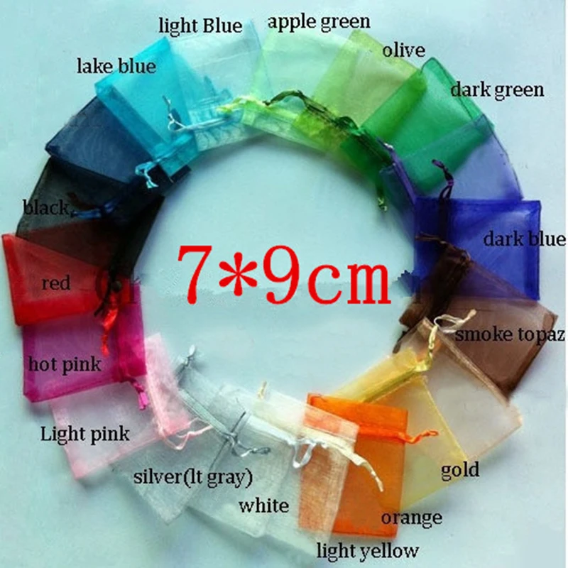 Wholesale Organza Bags 7x9 cm Jewelry Packaging Pouch Wedding Gift Bags & Pouches Random Mixed 100pcs/lot
Wholesale Organza Bags 7x9 cm Jewelry Packaging Pouch Wedding Gift Bags & Pouches Random Mixed 100pcs/lot