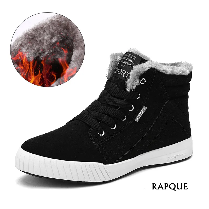 Men Winter Snow boots men's footwear Ankle boots High-top warm keep Sneakers Fur lining Comfortable Rubber sole big size 39-48
Men Winter Snow boots men's footwear Ankle boots High-top warm keep Sneakers Fur lining Comfortable Rubber sole big size 39-48