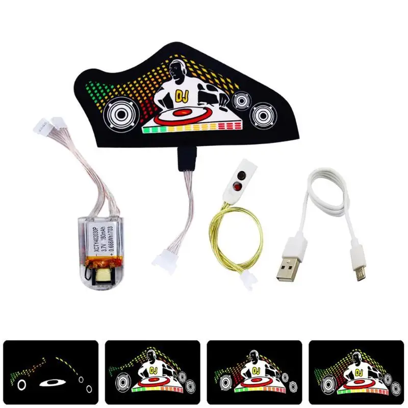 LED Strip Light Sound-Activated Voice Control DIY Electroluminescent Wire Cable Panel Tape for Shoes Hats Bags Clothing Party
LED Strip Light Sound-Activated Voice Control DIY Electroluminescent Wire Cable Panel Tape for Shoes Hats Bags Clothing Party