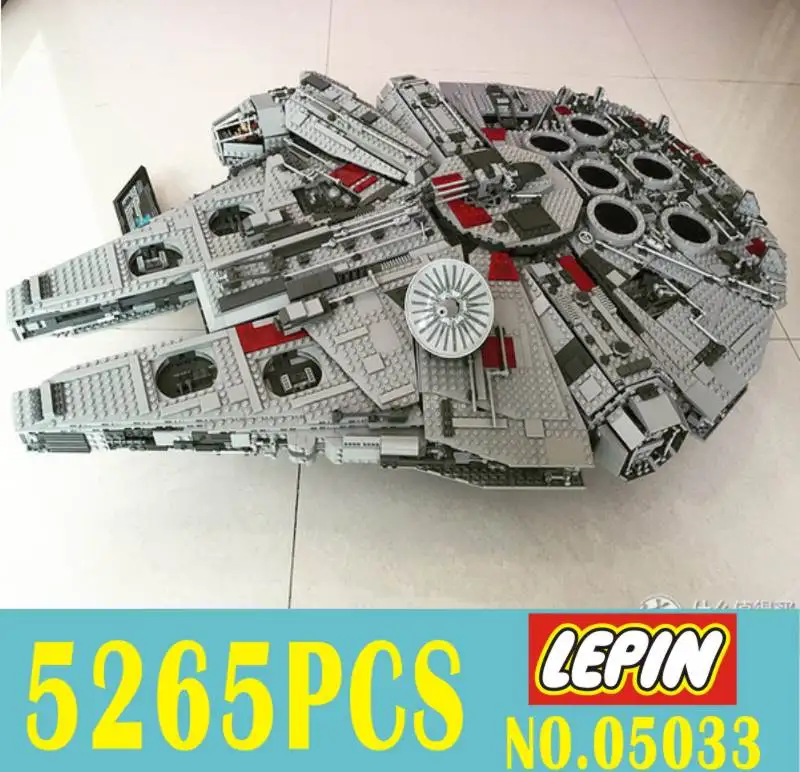 

LEPIN 05033 5265Pcs Star Ultimate Wars Collector's Millennium Model Falcon Building Kit Blocks Bricks Toy Gift Compatible 10179