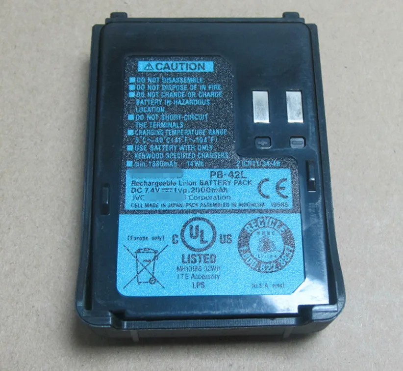 OPPXUN 1PCS Walkie talkie accessories PB-42 2000 MHA lithium battery for Kenwood TH-F6A TH-F7A radios
OPPXUN 1PCS Walkie talkie accessories PB-42 2000 MHA lithium battery for Kenwood TH-F6A TH-F7A radios