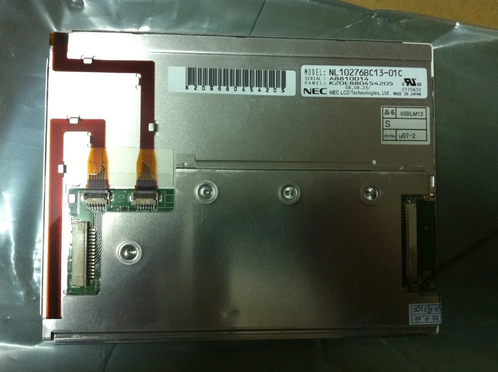 6.5 Inch TFT LCD Panel NL10276BC13-01C LCD Display original grade A one year warranty
6.5 Inch TFT LCD Panel NL10276BC13-01C LCD Display original grade A one year warranty