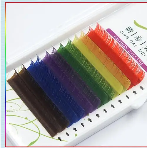 Brand 0.1 B C D individual mix colors eyelash Natrual soft candy Color eyelash Eyelash Extension Makeup Colorful False Eyelash
Brand 0.1 B C D individual mix colors eyelash Natrual soft candy Color eyelash Eyelash Extension Makeup Colorful False Eyelash