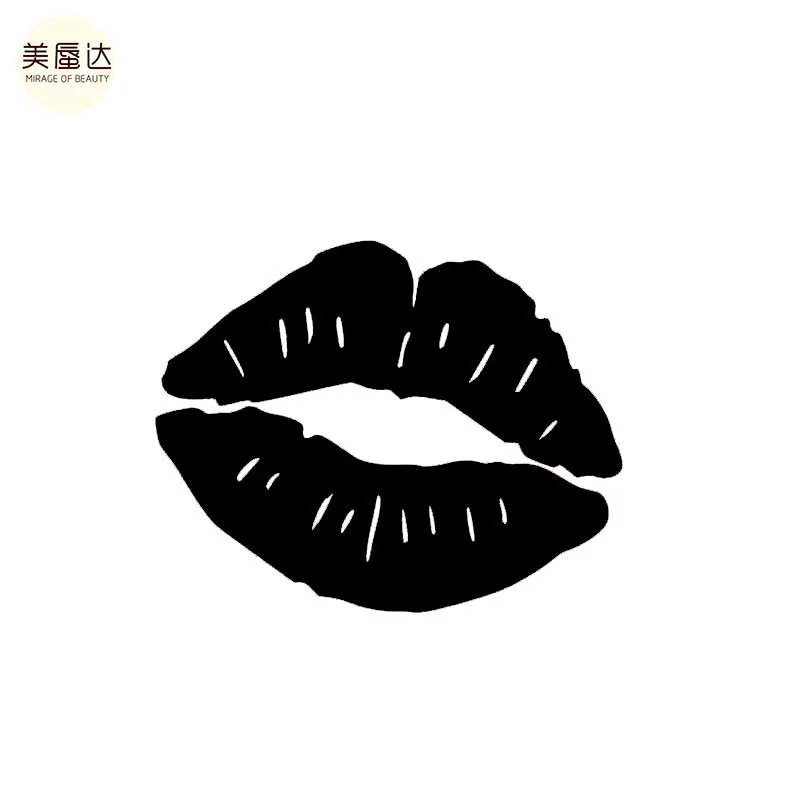 Сексуальная Автомобильная наклейка Kiss Mark Lips с искушением водостойкая Виниловая