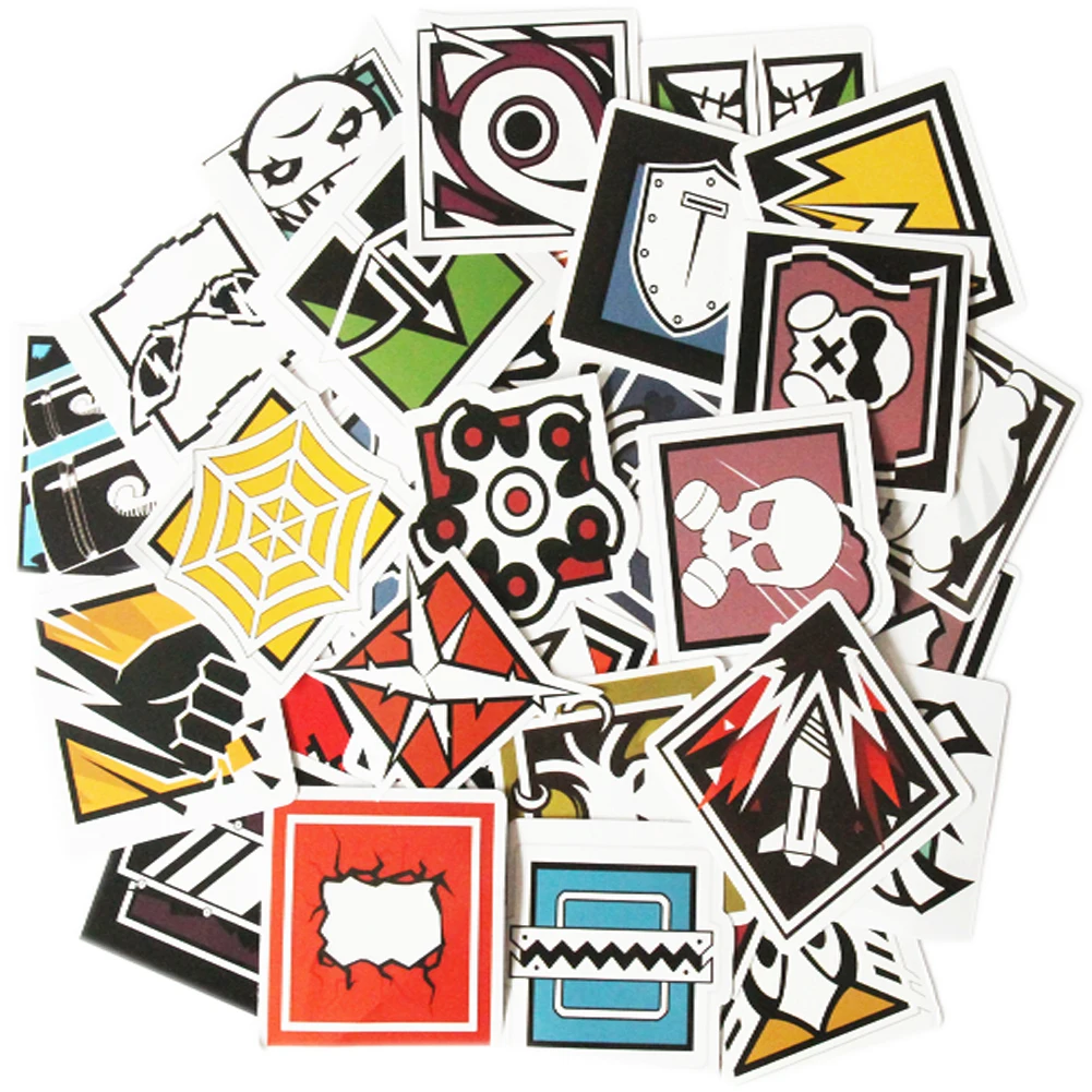 Set of 40 Rainbow Six Seige Laptop Sticker R6 Operators Icon Waterproof Decal Stickers for Luggage Suitcase
Set of 40 Rainbow Six Seige Laptop Sticker R6 Operators Icon Waterproof Decal Stickers for Luggage Suitcase