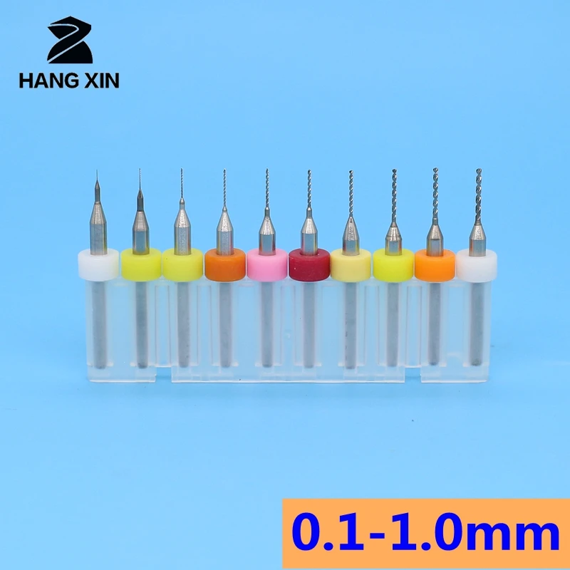 HANGXIN tungsten carbide micro drill 0.1-1.0mm 10pcs CNC router wood metal drill bit PCB drill set
HANGXIN tungsten carbide micro drill 0.1-1.0mm 10pcs CNC router wood metal drill bit PCB drill set