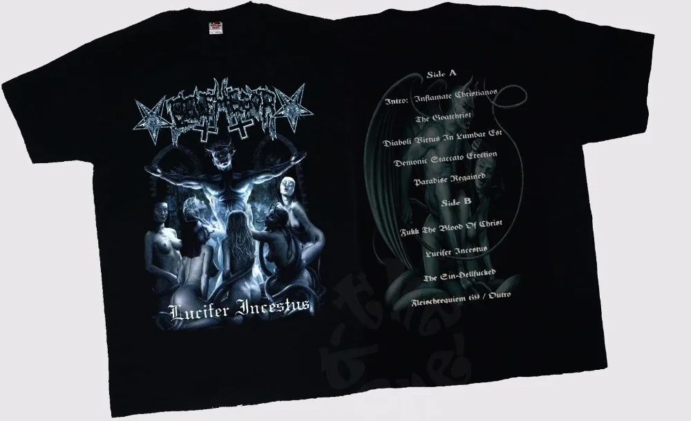 Бельфегор Люцифер incestus Death Metal Бегемот Мардук футболка Размеры от S до 3XL с принтом