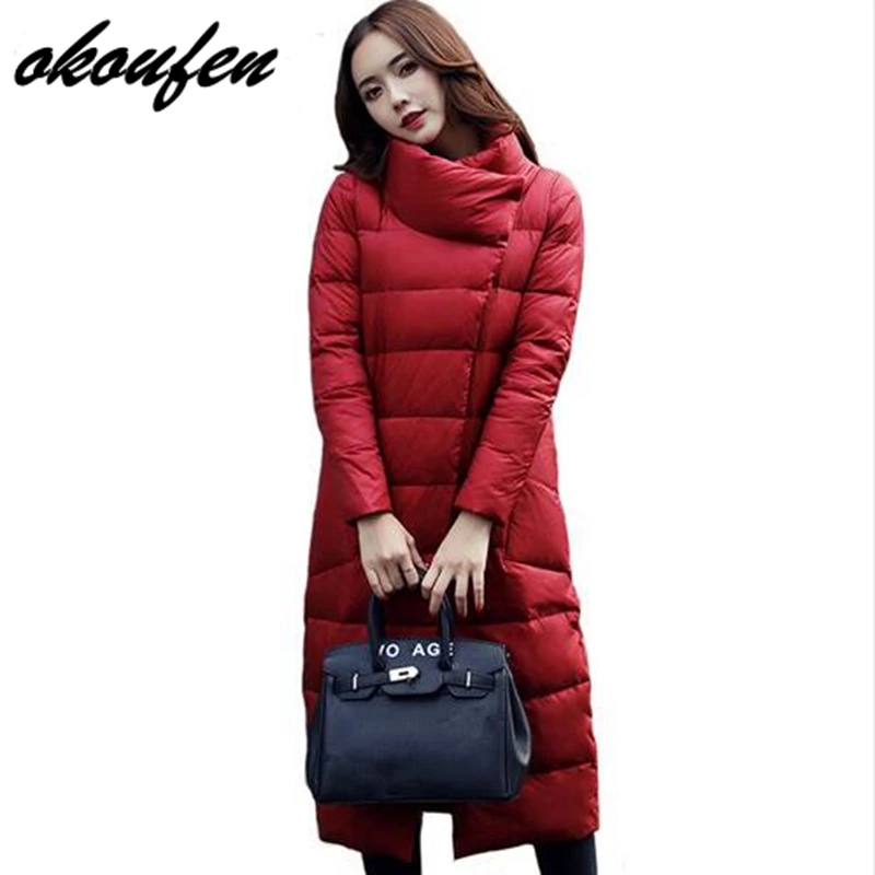 The new Korean version of the feathers of women's long section of the large size of the knee warm self-cultivation fashion coat
The new Korean version of the feathers of women's long section of the large size of the knee warm self-cultivation fashion coat