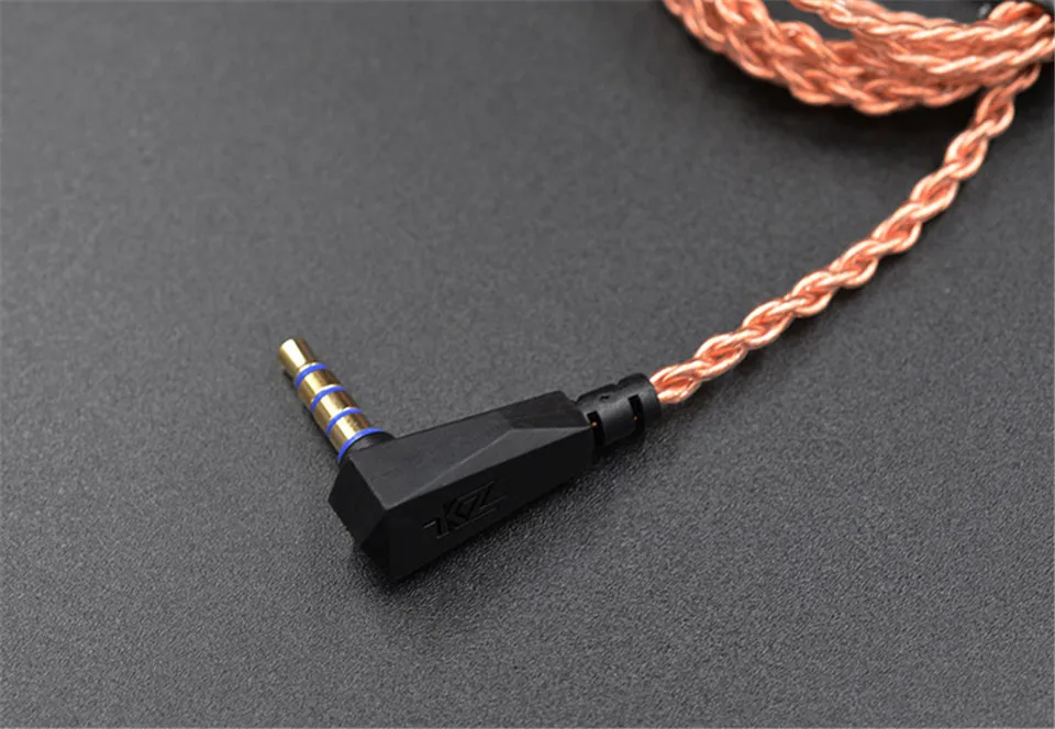 KZ_BA10_Original_Headphones_Cable_Oxygen_Free_Copper_Pink_Gold_Earphone_0.75mm_2Pin_Wire (3)