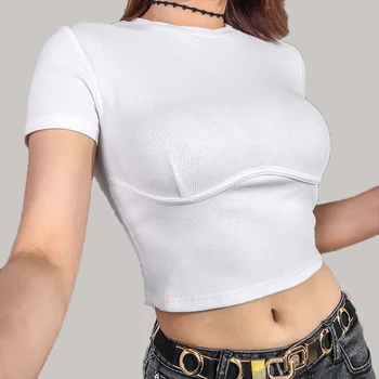 SUCHCUTE Female T-Shirt Crop Top White Shirt Strap Poleras Mujer De Moda 2019 Summer Polera Blanca Hot Casual Korean Style Women
SUCHCUTE Female T-Shirt Crop Top White Shirt Strap Poleras Mujer De Moda 2019 Summer Polera Blanca Hot Casual Korean Style Women