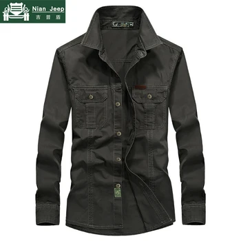 AFS JEEP Plus Size 6XL Shirt Men 100% Cotton Military Men Shirt Spring Solid Casual Breathable Long Sleeve Camisa Masculina
AFS JEEP Plus Size 6XL Shirt Men 100% Cotton Military Men Shirt Spring Solid Casual Breathable Long Sleeve Camisa Masculina