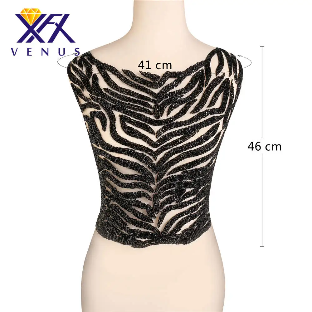 Thanksgiving XINFANGXIU Handmade Black Sexy Beads Patches Large Applique Beaded Dress Embellishment for Clothing Evening Dresses
Thanksgiving XINFANGXIU Handmade Black Sexy Beads Patches Large Applique Beaded Dress Embellishment for Clothing Evening Dresses