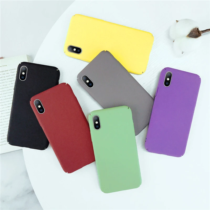 Colorful Simple Matte Hard Phone Case For iPhone X XR XS Max Candy Color Full Cover for iPhone 7 8 6 6S Plus Ultra Slim PC Cases
Colorful Simple Matte Hard Phone Case For iPhone X XR XS Max Candy Color Full Cover for iPhone 7 8 6 6S Plus Ultra Slim PC Cases