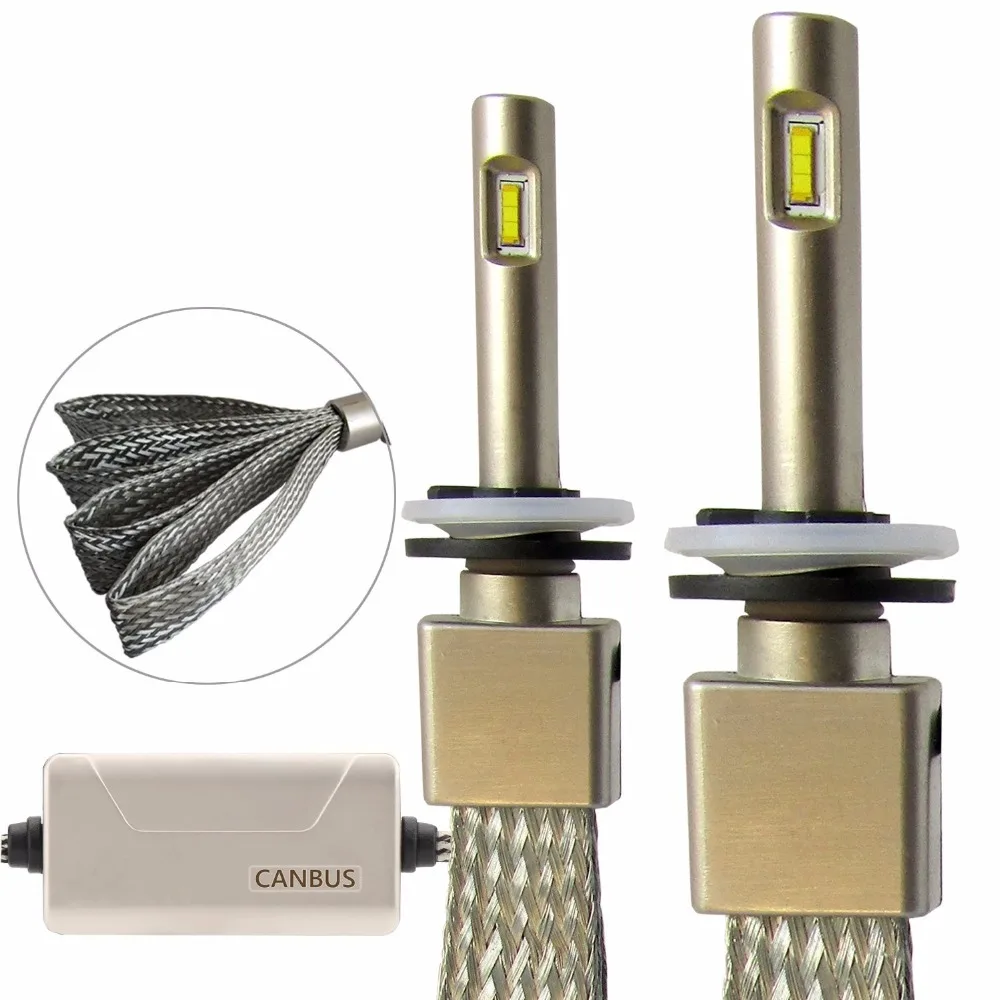 880 881 886 893 894 896 899 LED Fanless Fog Lights LED Headlight Bulbs Kit Built in CanBus Error Free 100W 10000LM 6000K White
880 881 886 893 894 896 899 LED Fanless Fog Lights LED Headlight Bulbs Kit Built in CanBus Error Free 100W 10000LM 6000K White