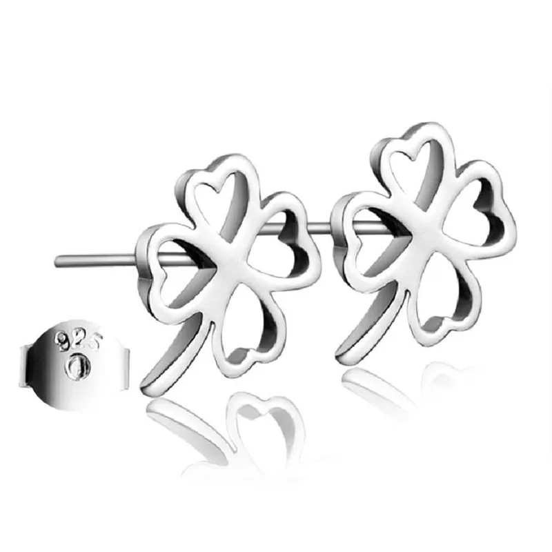 New Fashion 100% 925 Sterling Silver Clover Earrings Women's Simple Solid Silver Elastic Earrings Jewelry Girl Christmas Gifts
New Fashion 100% 925 Sterling Silver Clover Earrings Women's Simple Solid Silver Elastic Earrings Jewelry Girl Christmas Gifts