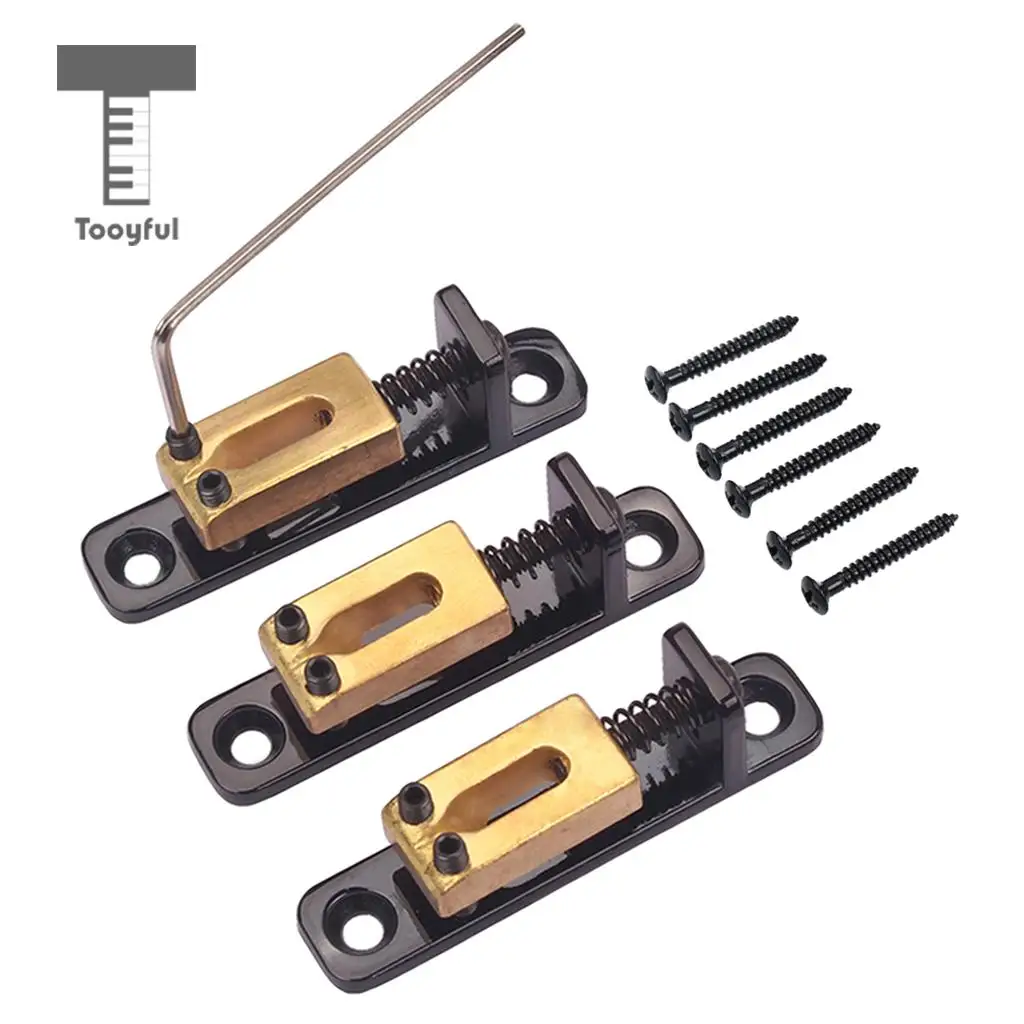 Tooyful 3 pcs Bridge Tremolo Roller Saddles for ST TL Strat Telecaster Cigar Box Guitar with Wrench 10.8mm
Tooyful 3 pcs Bridge Tremolo Roller Saddles for ST TL Strat Telecaster Cigar Box Guitar with Wrench 10.8mm