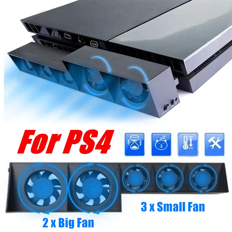 Special Cooling Fan Cooler Stand Bracket Cooling Fan PS4 Console External Turbo Cooler
Special Cooling Fan Cooler Stand Bracket Cooling Fan PS4 Console External Turbo Cooler